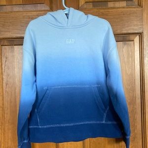 Gap Logo Dip-Dye Hoodie. Bicoastal blue, size S.